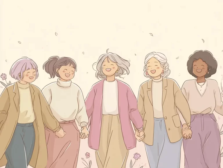 Graphic of a group of women in their 50s and 60s smiling.